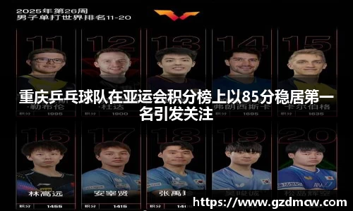 重庆乒乓球队在亚运会积分榜上以85分稳居第一名引发关注